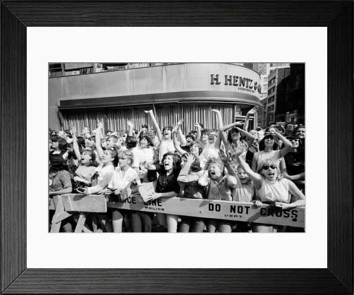 Framed Print : The Beatles in New York City, on their North American Tour a head of their concert to be Framed Print : The Beatles in New York City, on their North American Tour a head of their concert to be