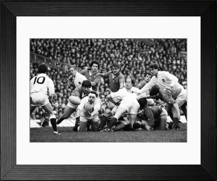 Framed Print : Rugby Union Five Nations International match at Twickenham. England 12 v France 16 Framed Print : Rugby Union Five Nations International match at Twickenham. England 12 v France 16