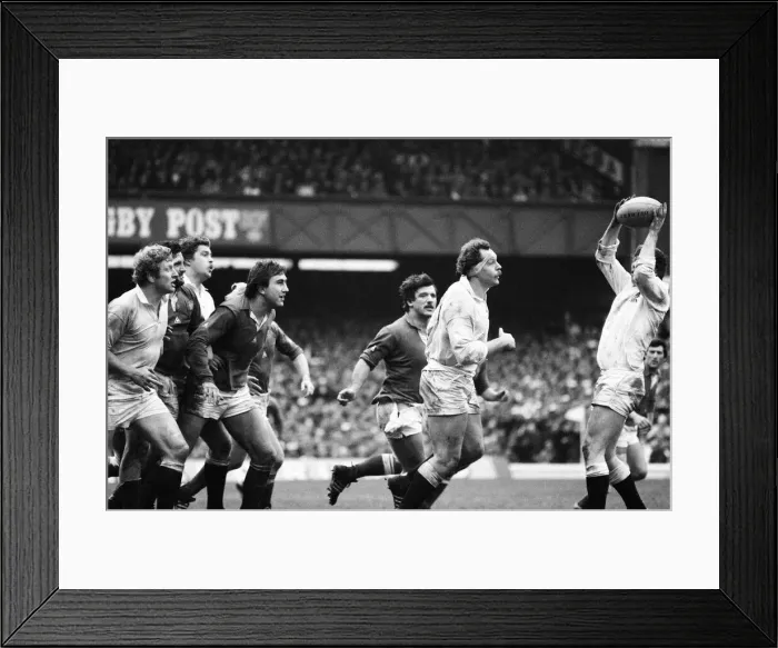 Framed Print : Rugby Union Five Nations International match at Twickenham. England 12 v France 16 Framed Print : Rugby Union Five Nations International match at Twickenham. England 12 v France 16