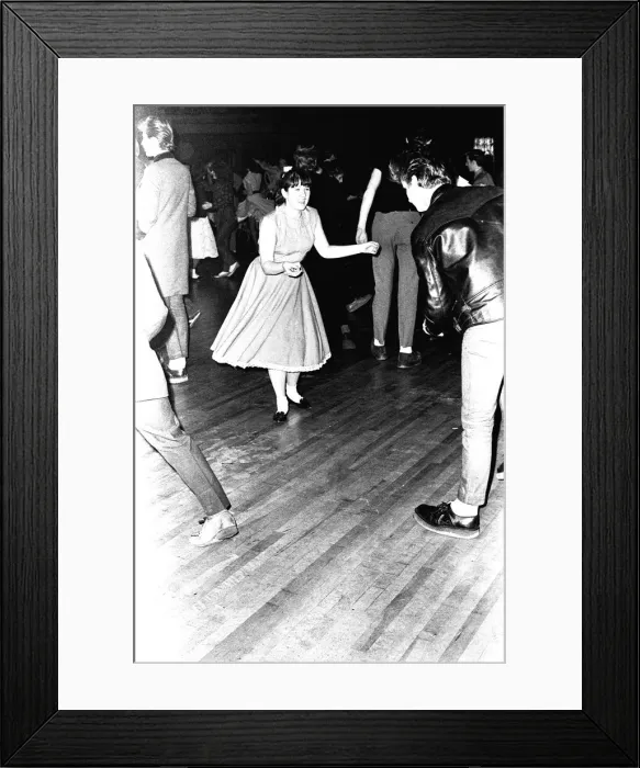 Framed Print : Rock and Roll dancers jiving on the dance floor at a Jerry Lee Lewis concert