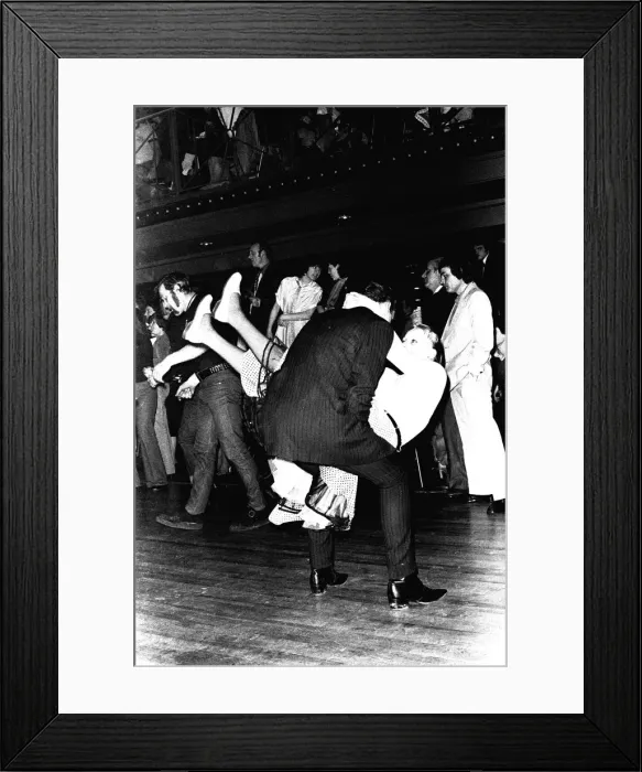 Framed Print : Rock and Roll dancers jiving on the dance floor at a Jerry Lee Lewis concert