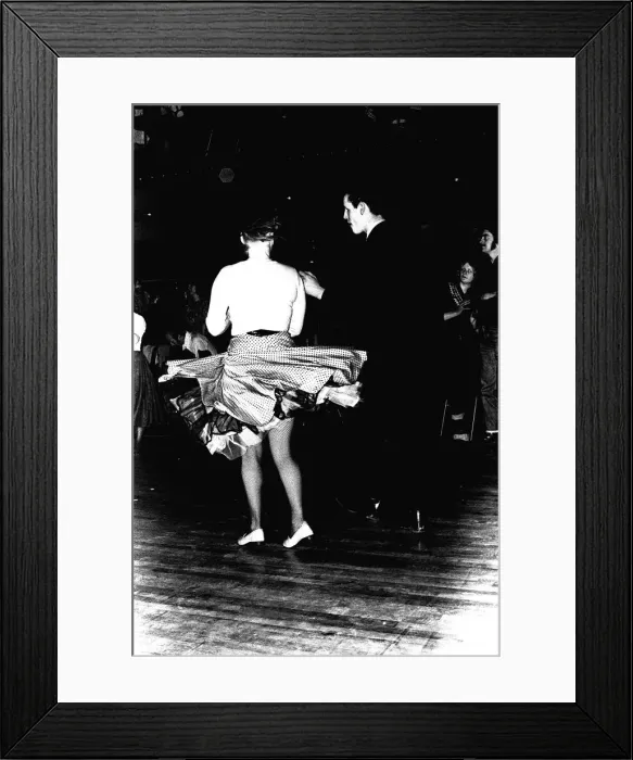 Framed Print : Rock and Roll dancers jiving on the dance floor at a Jerry Lee Lewis concert