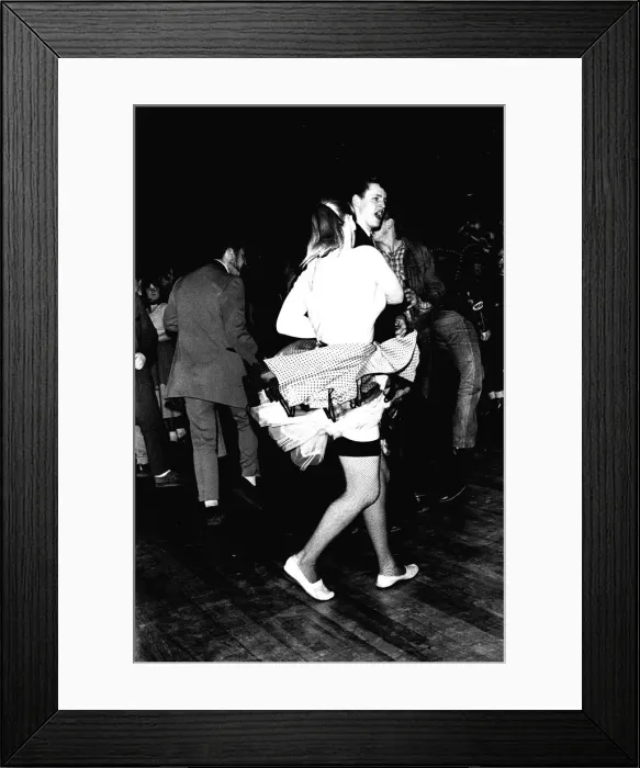 Framed Print : Rock and Roll dancers jiving on the dance floor at a Jerry Lee Lewis concert