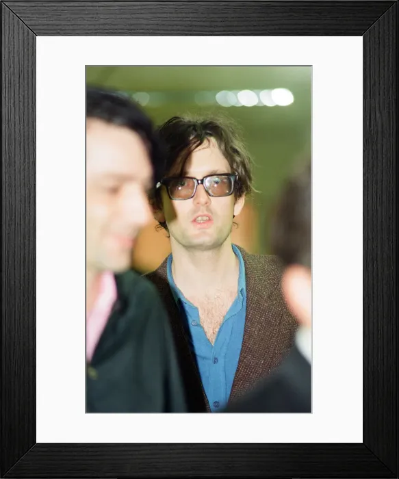 Framed Print : Pulp play the Clickimin Centre, Shetland, 13th August 1996. Lead Singer, Jarvis Cocker Framed Print : Pulp play the Clickimin Centre, Shetland, 13th August 1996. Lead Singer, Jarvis Cocker