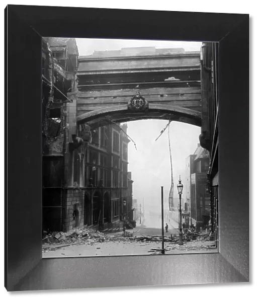 World War Two Air Raids, Birmingham, GPO Bridge, Circa November 1940