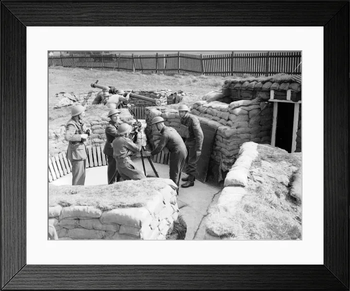 Framed Print : Anti Aircraft Defences, Birmingham, 10th May 1941. World War Two Air Raids Framed Print : Anti Aircraft Defences, Birmingham, 10th May 1941. World War Two Air Raids