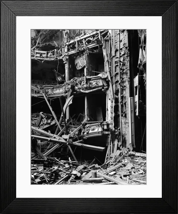 Framed Print : The Prince of Wales Theatre, Broad Street, Birmingham, was a casualty of one of Framed Print : The Prince of Wales Theatre, Broad Street, Birmingham, was a casualty of one of