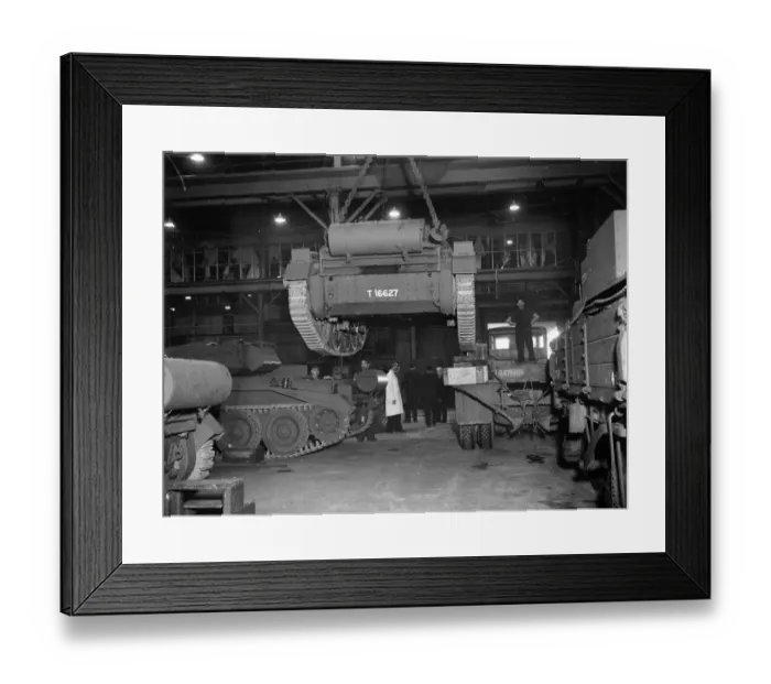 Framed Print : Tank Assembly at Longbridge plant, Birmingham, Circa 1941
