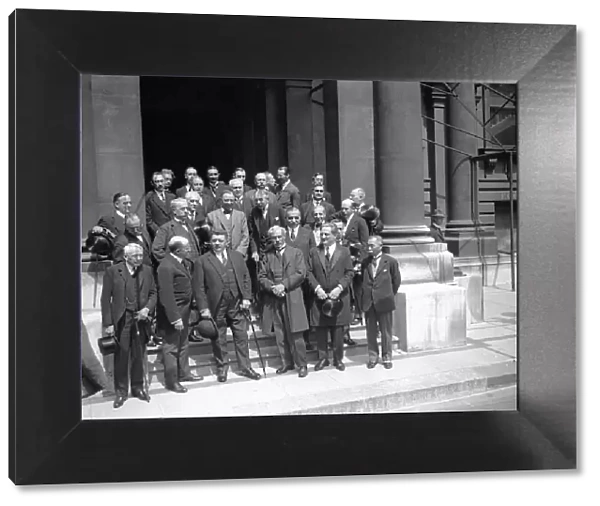 Inter-Allied conference in London 17th July 1924 Front row left to right Frank Kellogg