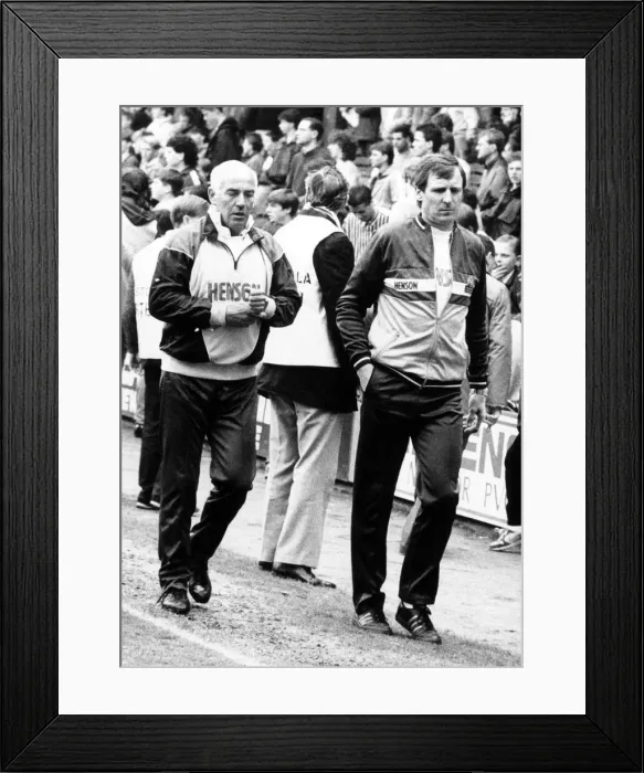 Framed Print : Billy McNeill, Aston Villa Football Manager 1986?1987. Down and Out Framed Print : Billy McNeill, Aston Villa Football Manager 1986?1987. Down and Out