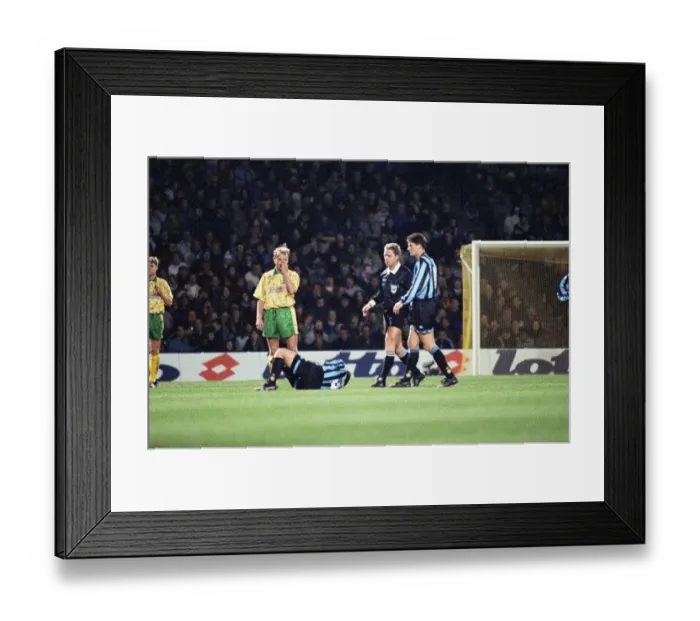 Framed Print : Norwich City 0 v Inter Milan 1 UEFA Cup Round 16 first leg at Bramall Lane Framed Print : Norwich City 0 v Inter Milan 1 UEFA Cup Round 16 first leg at Bramall Lane