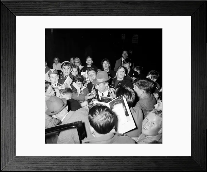 Framed Print : Stoke v Huddersfield league match at the Victoria ground, Saturday 28th October 1961