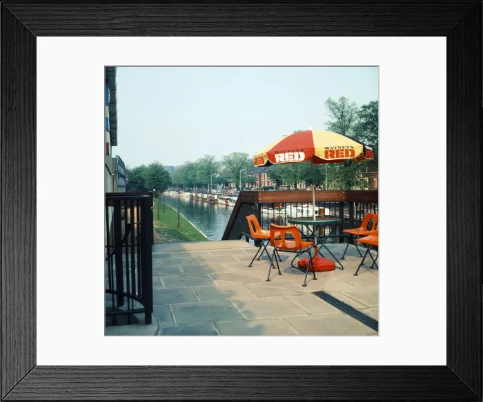 Framed Print : Norwich East Anglia England Riverside View. Circa 1972