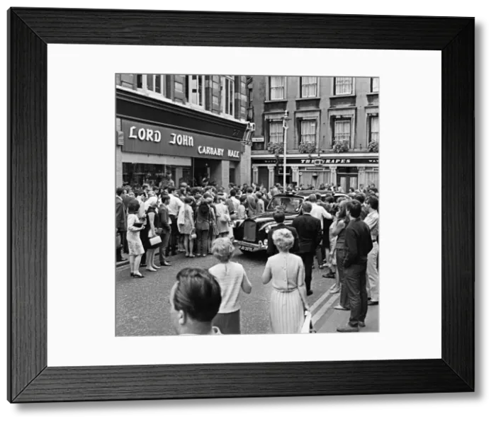 Framed Print : Carnaby Street Scenes and Demonstration over Mick Jagger and Keith Richard Framed Print : Carnaby Street Scenes and Demonstration over Mick Jagger and Keith Richard