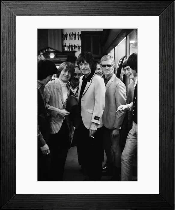 Framed Print : The Rolling Stones were taken shopping by their manager, Andrew Loog Oldam