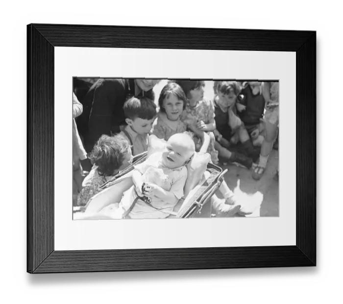Framed Print : London Kids, children seen here playing in the street during the spring of 1941 Circa May Framed Print : London Kids, children seen here playing in the street during the spring of 1941 Circa May