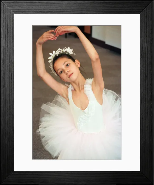 Framed Print : Charlotte Chan, a ballet dancer has been chosen to dance with the Royal Ballet