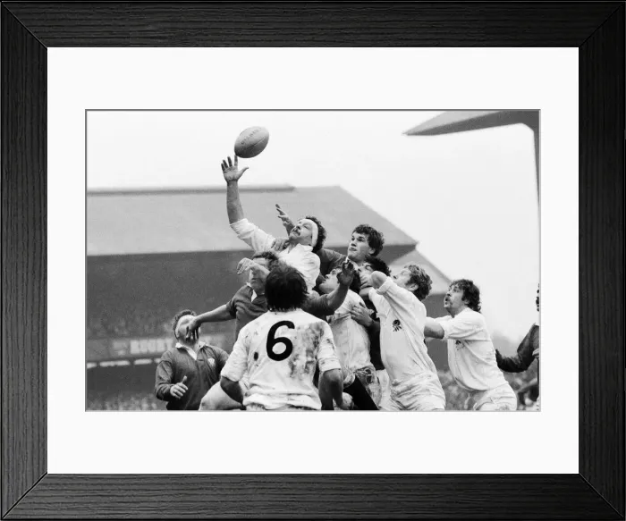 Framed Print : Rugby Union Five Nations International match at Twickenham. England 9 v Wales 8 Framed Print : Rugby Union Five Nations International match at Twickenham. England 9 v Wales 8