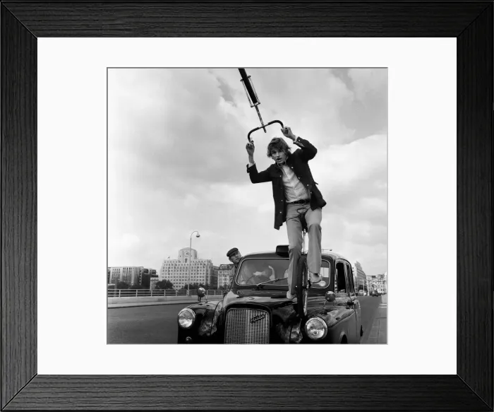 Framed Print : Coin Coin Bernard Munier French Cyclist cycling in London
