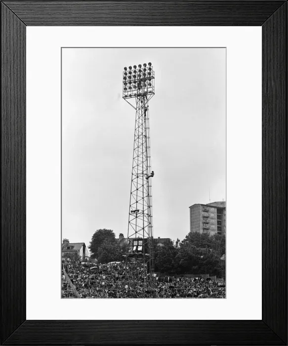 Framed Print : The Who rock group in concert at The Valley, home ground of Charlton Athletic Football