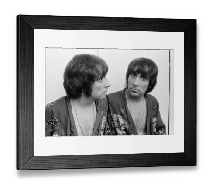 Framed Print : Drummer of The Who rock group Keith Moon. October 1975