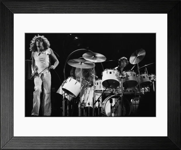 Framed Print : The Who rock group in concert at the Empire Pool, Wembley. Roger Daltrey and Keith Moon Framed Print : The Who rock group in concert at the Empire Pool, Wembley. Roger Daltrey and Keith Moon