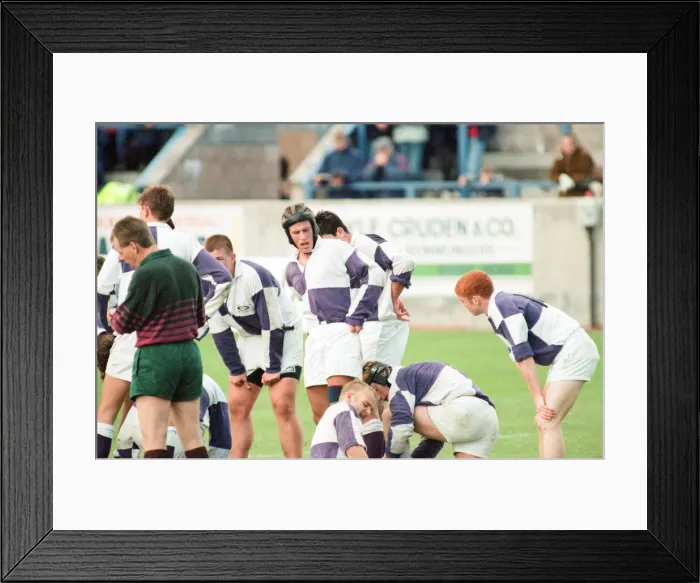 Framed Print : Forthbank Stadium, 26th September 1995. Gavin Hastings makes his last big-game Framed Print : Forthbank Stadium, 26th September 1995. Gavin Hastings makes his last big-game