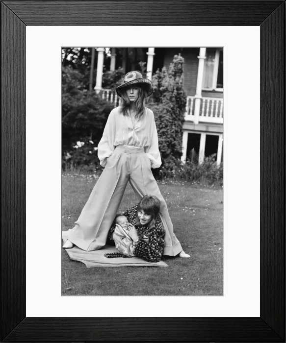 Framed Print : David Bowie, the pop star and song writer, whose wife Angie three weeks ago presented him Framed Print : David Bowie, the pop star and song writer, whose wife Angie three weeks ago presented him