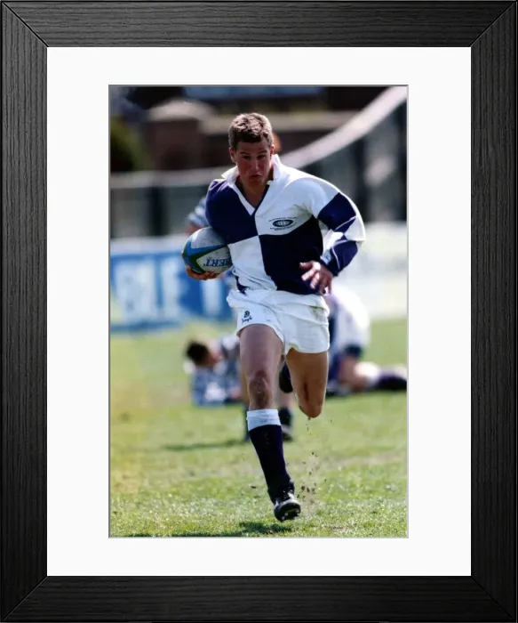 Framed Print : Peter Phillips the son of Princess Anne at the School Rugby Sevens played at Kingston Framed Print : Peter Phillips the son of Princess Anne at the School Rugby Sevens played at Kingston