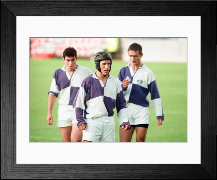 Framed Print : Forthbank Stadium, 26th September 1995. Gavin Hastings makes his last big-game Framed Print : Forthbank Stadium, 26th September 1995. Gavin Hastings makes his last big-game