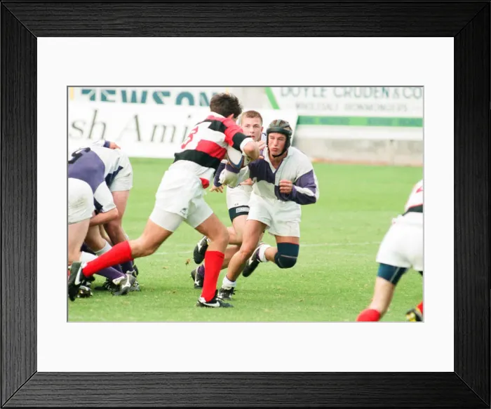 Framed Print : Forthbank Stadium, 26th September 1995. Gavin Hastings makes his last big-game Framed Print : Forthbank Stadium, 26th September 1995. Gavin Hastings makes his last big-game