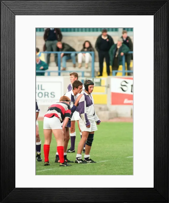 Framed Print : Forthbank Stadium, 26th September 1995. Gavin Hastings makes his last big-game Framed Print : Forthbank Stadium, 26th September 1995. Gavin Hastings makes his last big-game