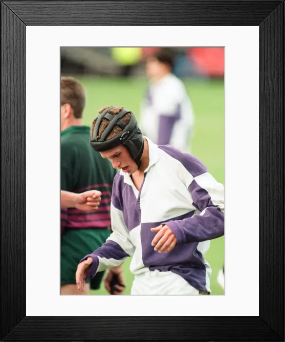 Framed Print : Forthbank Stadium, 26th September 1995. Gavin Hastings makes his last big-game Framed Print : Forthbank Stadium, 26th September 1995. Gavin Hastings makes his last big-game