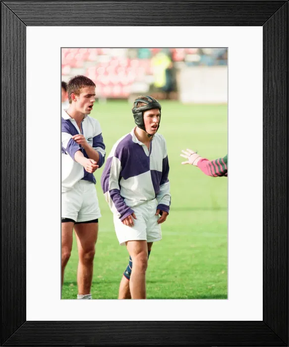 Framed Print : Forthbank Stadium, 26th September 1995. Gavin Hastings makes his last big-game Framed Print : Forthbank Stadium, 26th September 1995. Gavin Hastings makes his last big-game