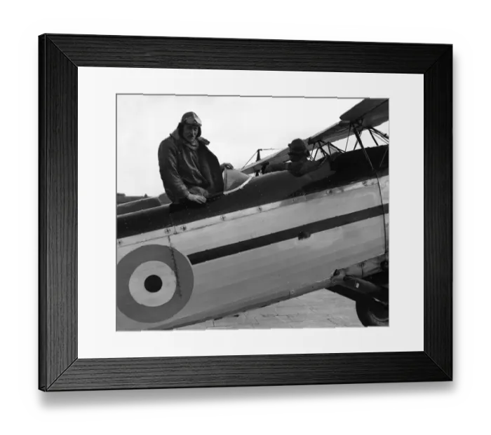 Framed Print : Prime Minister Ramsay MacDonald seen here climbing aboard a Fairey 3F aircraft of number Framed Print : Prime Minister Ramsay MacDonald seen here climbing aboard a Fairey 3F aircraft of number