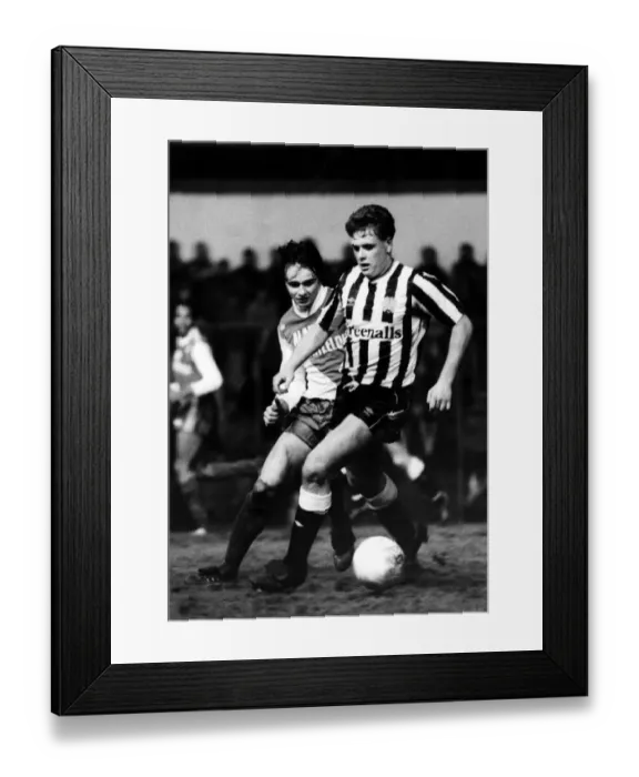 Framed Print : Footballer Paul Gascoigne - Gazza Newcastle United v Swindon Town FA Cup 30
