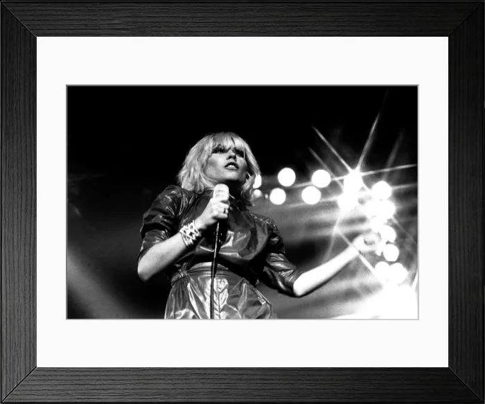 Framed Print : Debbie Harry of Blondie performs in concert at Newcastle City Hall 4 January 1980