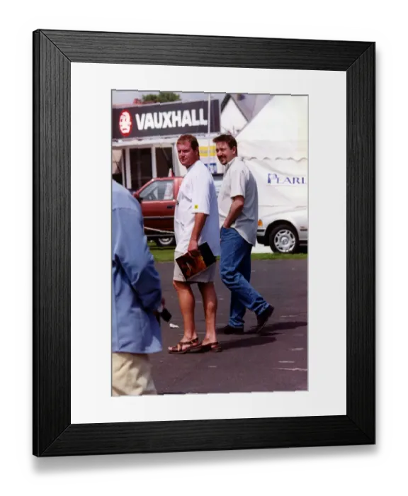 Framed Print : Footballer Paul Gascoigne - Gazza Paul Gascoigne pictured at the Whitely Bay Motor