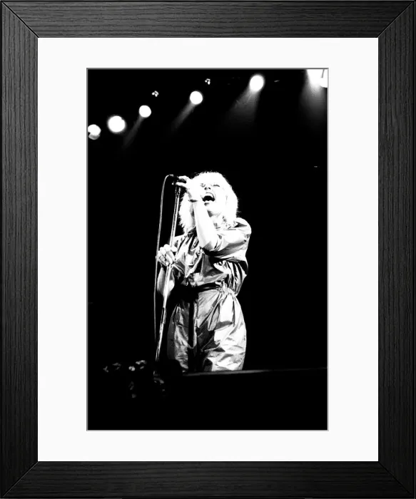 Framed Print : Debbie Harry of Blondie performs in concert at Newcastle City Hall 4 January 1980 Framed Print : Debbie Harry of Blondie performs in concert at Newcastle City Hall 4 January 1980