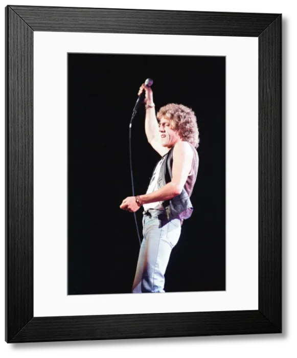 Framed Print : British rock group The Who performing on stage at the Birmingham NEC Arena during Framed Print : British rock group The Who performing on stage at the Birmingham NEC Arena during