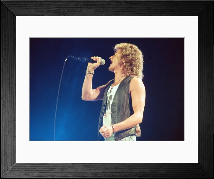 Framed Print : British rock group The Who performing on stage at the Birmingham NEC Arena during Framed Print : British rock group The Who performing on stage at the Birmingham NEC Arena during