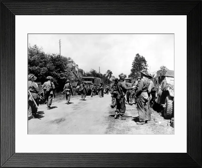 Framed Print : World War Two - Second World War - The D-Day invasion of Normandy, France Framed Print : World War Two - Second World War - The D-Day invasion of Normandy, France