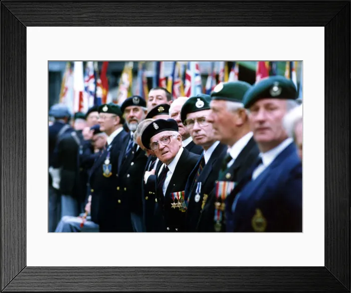 Framed Print : World War Two - Second World War - Veterans pictured at a D-Day Remembrance Parade Framed Print : World War Two - Second World War - Veterans pictured at a D-Day Remembrance Parade