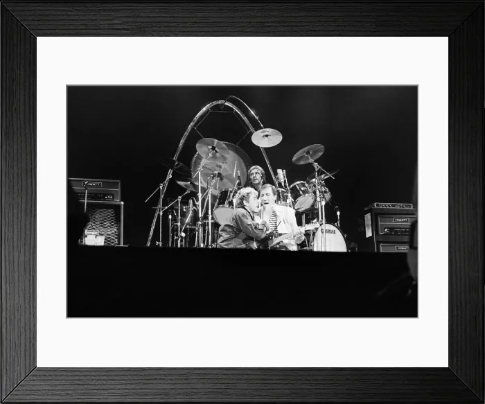 Framed Print : British rock group The Who in Toronto, Canada. The band performing on stage Framed Print : British rock group The Who in Toronto, Canada. The band performing on stage