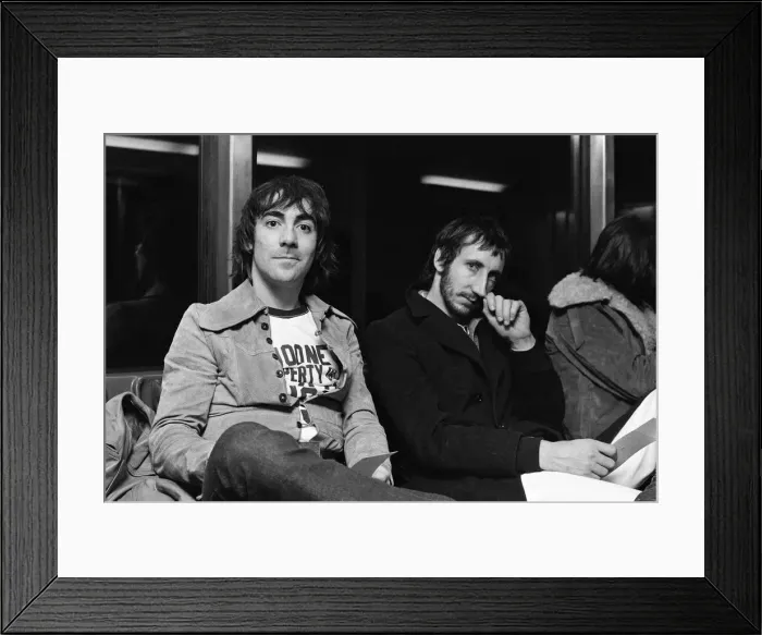 Framed Print : Members of The Who rock group. Drummer Keith Moon Framed Print : Members of The Who rock group. Drummer Keith Moon
