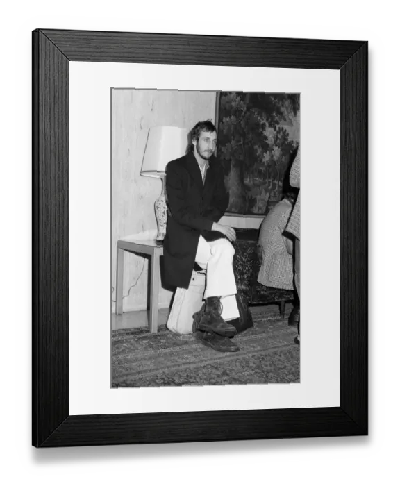 Framed Print : Members of The Who rock group. Guitarist Pete Towshend. 8th December 1973 Framed Print : Members of The Who rock group. Guitarist Pete Towshend. 8th December 1973