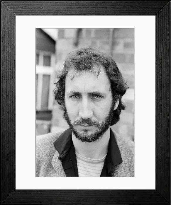 Framed Print : Members of the British rock group The Who pose for pictures after new drummer Kenney Framed Print : Members of the British rock group The Who pose for pictures after new drummer Kenney