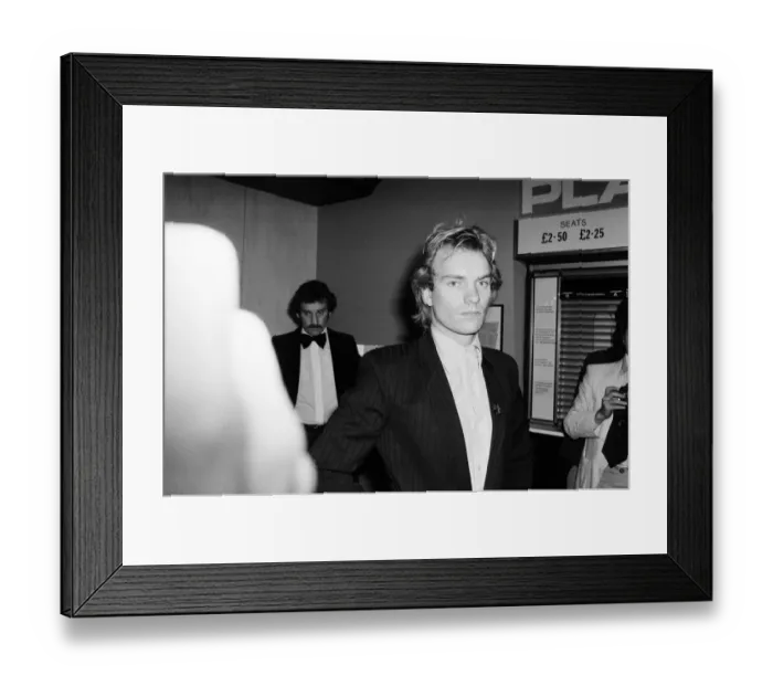 Framed Print : Sting, who plays Ace in the mods and rockers film Quadrophenia pictured at the film Framed Print : Sting, who plays Ace in the mods and rockers film Quadrophenia pictured at the film