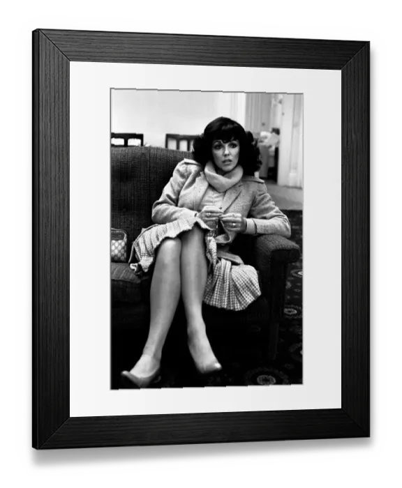 Framed Print : Actress Joan Collins in Newcastle on 27th February 1980 to promote her latest film Framed Print : Actress Joan Collins in Newcastle on 27th February 1980 to promote her latest film
