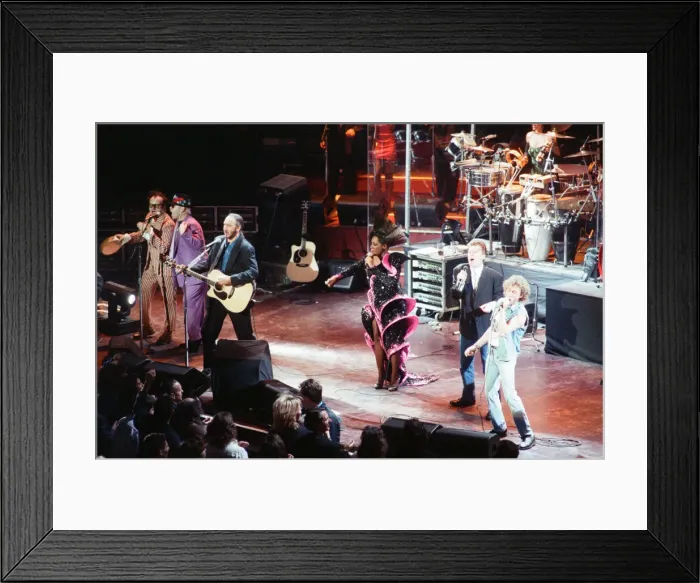 Framed Print : British rock group The Who on stage at the Royal Albert Hall for their performance in